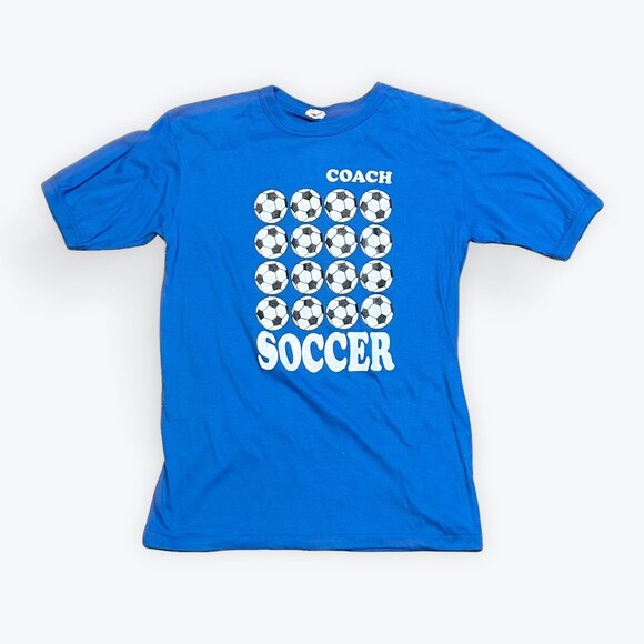 M Vintage Single Stitch Soccer Coach T - Picture 1 of 4